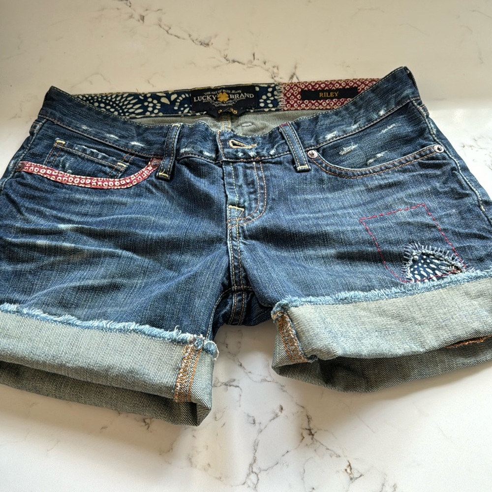 Lucky patchwork shorts